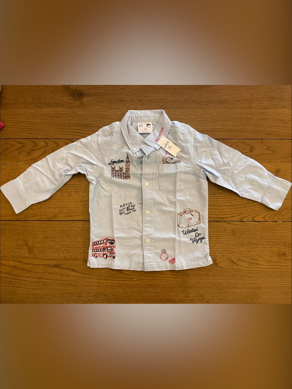 GAP x Paddington Button-Down Shirt NWT 3 yrs #25